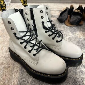 Dr. Martens white Jadon boot